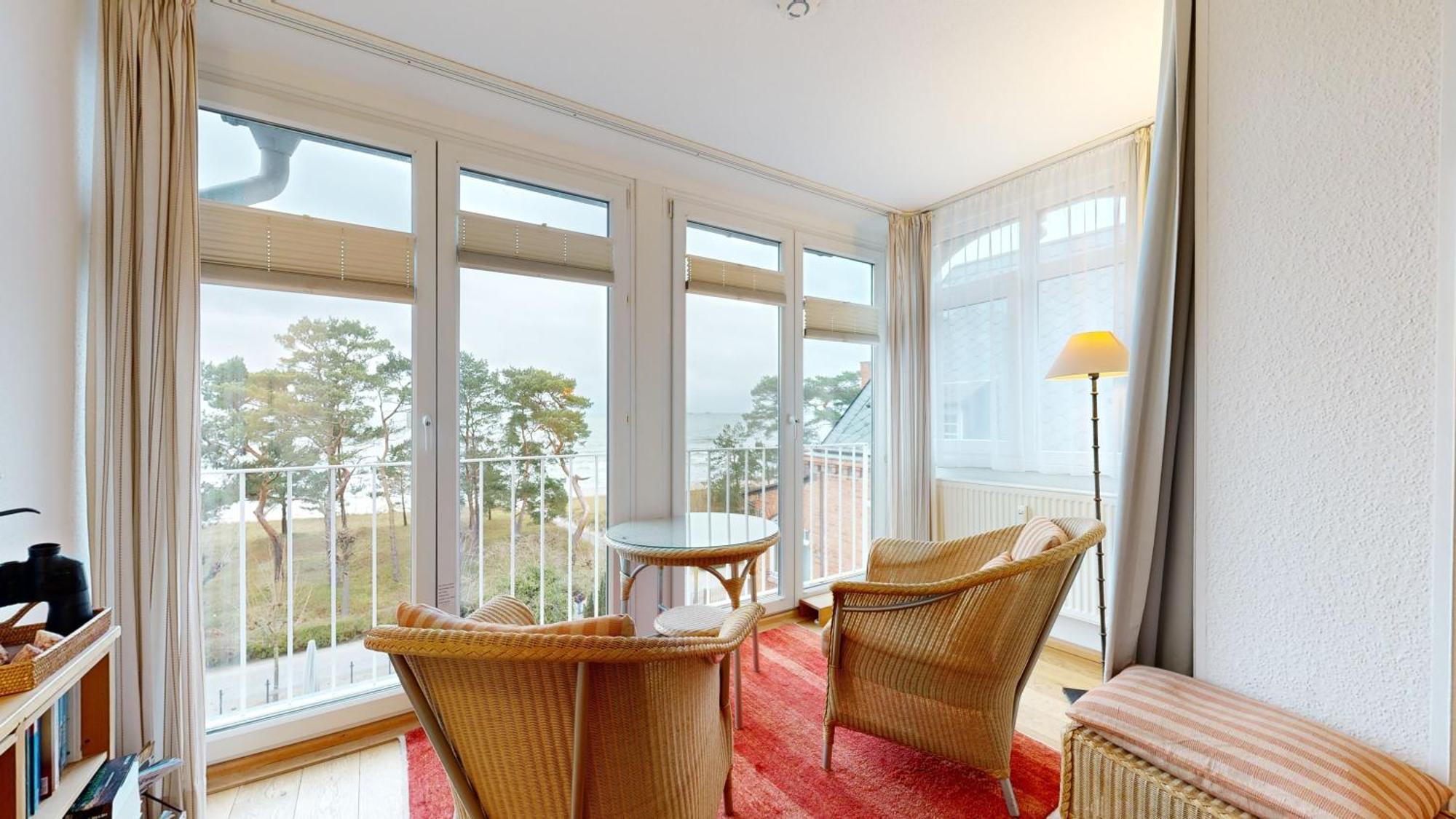 Fewo Direkt Am Strand Mit Meerblick Und Suedbalkon, Villa Freia 27, Binz Exterior foto